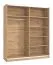 Armadio scorrevole "Kule" 01 | Rovere Artisan | 2 ante | 6 scomparti | 210 x 179 x 62,5 cm
