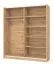 Armadio scorrevole "Kule" 01 | Rovere Artisan | 2 ante | 6 scomparti | 210 x 179 x 62,5 cm