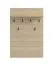 Appendiabiti, color rovere chiaro Porto, ganci: nero, 6 ganci, 1 ripiano, bordi in ABS, 77 x 19,5 x 115 cm