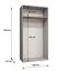 Armadio anta battente Eiger 57 | 1 anta con specchio | Rovere Artisan | Soft-Close | 1 m larghezza