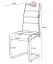 Sedia girevole Kigora 03 nera | Design moderno e raffinato | Microfibra | 99 x 41,5 x 58 cm