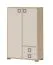Armadio cameretta "Benjamin" 27 | Faggio e crema | 134 x 86 x 37 cm | Spazio ottimizzato