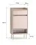 Ingresso completo - Set "Nampa", color rovere Cremona / cashmere, 1 mobile, 1 specchio, 1 scarpiera, 1 appendiabiti con 7 ganci, incl. seduta imbottita, Sistema "Soft-Close"