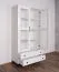 Vetrinetta Tellin 02 | Bianco lucido | 190 x 90 x 40 cm | Design moderno per cameretta
