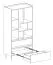 Scaffale con 2 cassetti Fricourt 06 | Beige e rovere chiaro | 165 x 80 x 40 cm | 9 scomparti | Design moderno