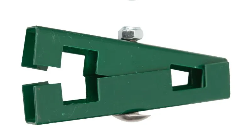 Giunto a U per pannello di recinzione, Finitura: rivestimento verde