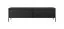 Mobile TV frontale Balta 11 | 2 scomparti ribaltabili | push-to-open | nero elegante | 53 x 187 x 39,5 cm | gambe in metallo