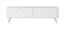 Soggiorno completo - Set E "Sloughia", 3 pz, bianco, maniglie e gambe: metallo