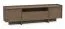 Mobile TV Illgau 02, Baltic Storm - marrone scuro, 57 x 197 x 38 cm, con 2 ante, 1 anta a ribalta e 4 scomparti, sistema di apertura a pressione, bordi in ABS