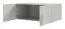 Top per armadio Edegem 03 | Bordi in ABS | Colore: grigio platino | 100 x 61 x 40 cm | 2 ante | 1 scomparto grande