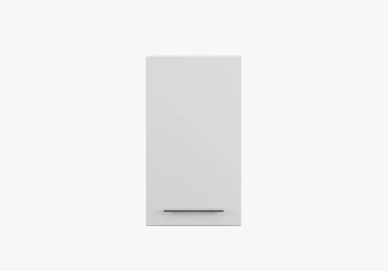 Pensile bianco con anta battente | Maniglia in metallo | 71,5 x 40 x 29 cm | Serie Parnassus