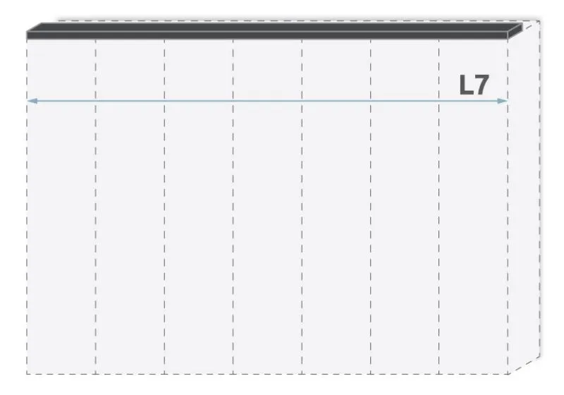 Cornice decorativa per armadio battente Faleasiu | Set 2 pezzi | Bianco | 136 cm / 181 cm