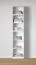 Armadio a giorno completo - Set F "Aarwangen", bianco platino, 6 cassetti, 309 x 55 x 234 cm