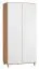 Armadio 2 ante Arbolita 17 | rovere/bianco | 195 x 93 x 57 cm | LED | soft close