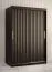 Armadio Balmenhorn 56 nero opaco | 200 x 120 x 62 cm | Ampio spazio | 2 ante scorrevoli