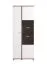 Vetrina alta "Kanjiza" 01 | Rovere Flagstaff, bianco lucido | 2 ante, 10 scomparti | 200,5 x 78,5 x 40 cm