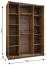Armadio / Armadio con ante scorrevoli | Bordi in ABS | 11 scomparti | 2 aste appendiabiti | 245,5 x 160 x 64 cm | 2 ante scorrevoli | Chiusura ammortizzata | Colore: bianco
