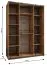 Armadio ad ante scorrevoli "Tampa", bianco, 2 ante scorrevoli, 11 scomparti, 2 barre appendiabiti, 2 specchi, Sistema "Soft-Close", 245,5 x 160 x 64 cm