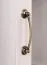 Vetrina Badile 05 | Bianco pino e marrone | 187 x 127 x 39 cm | Stile country e dettagli rustici