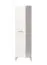 Set armadi ingresso 5 pezzi bianco lucido | Design moderno | Specchio, cuscino e appendiabiti inclusi | Bordi ABS