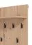 Set ingresso Paduna 5 pezzi | Rovere Artisan | Armadio, cassettiera, scarpiera con cuscino, specchio, appendiabiti 6 ganci