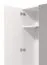 Set armadi ingresso 5 pezzi bianco lucido | Design moderno | Specchio, cuscino e appendiabiti inclusi | Bordi ABS