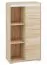 Cassettiera "Mochis" 08 | Rovere Sonoma chiaro | 3 inserti colorati | 123 x 69 x 34 cm | 1 porta, 6 scomparti