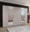 Armadio con ante a specchio "Zainab" 11, color cashmere, maniglie: cashmere, 2 ante, 4 scomparti, 4 barre appendiabiti, Sistema "Soft-Close", 300 x 52 x 202 cm