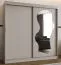 Armadio scorrevole Lagginhorn 20 | Color cashmere | 2 metri | 1 anta a specchio | 10 scomparti