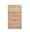Scarpiera Gradide 01 rovere Sonoma | 3 ante battenti | 6 scomparti | Bordi ABS | 119 x 67 x 28 cm