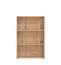 Scaffale Knide 03 | Rovere Artisan | 3 scomparti | Bordi in ABS | 107,5 x 70 x 24,5 cm