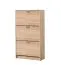 Scarpiera Gradide 01 rovere Sonoma | 3 ante battenti | 6 scomparti | Bordi ABS | 119 x 67 x 28 cm