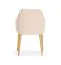 Sedia da pranzo Vejigas 01 | Beige e rovere | Gambe in faggio massiccio | Seduta imbottita melange | 54 x 58 x 85 cm