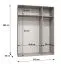 Armadio 3 ante battenti con specchio "Eiger" 123 | Soft-Close | 2 scomparti e barre appendiabiti | Larghezza 1,5 m
