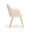 Sedia da pranzo Vejigas 01 | Beige e rovere | Gambe in faggio massiccio | Seduta imbottita melange | 54 x 58 x 85 cm