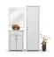 Armadio Bibaor 08 in rovere bianco | 209 x 67 x 41 cm | Design moderno e versatile