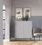 Set soggiorno Worthing 4 pezzi | Grigio, nero e oro | Design moderno ed elegante