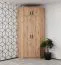 Armadio angolare modulare 6 pezzi "Fafe" | Rovere Artisan e nero | Sistema Soft-Close | Design salvaspazio