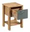 Comodino Braianik 30 | Rovere Wotan e verde | 1 cassetto, vano libri | 59 x 42 x 37 cm