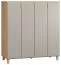 Mobile bar "Nanez" 03 | Rovere e grigio | 122 x 112 x 47 cm | Design moderno e funzionale