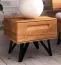 Comodino Masterton 04 | Faggio massello oliato | 42 x 45 x 45 cm | Design elegante