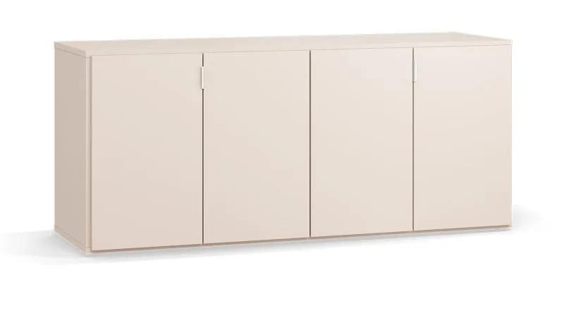Madia Tacuarembo beige | 4 ante a ribalta, 3 cassetti, 4 scomparti | Sistema Soft-Close | 160 x 47 x 68,5 cm