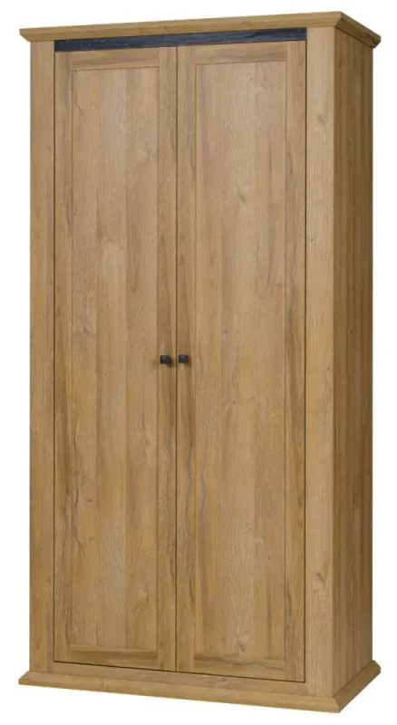 Armadio guardaroba con ante battenti rovere | Serie Matam 02 | 200 x 100 x 54 cm | Design elegante