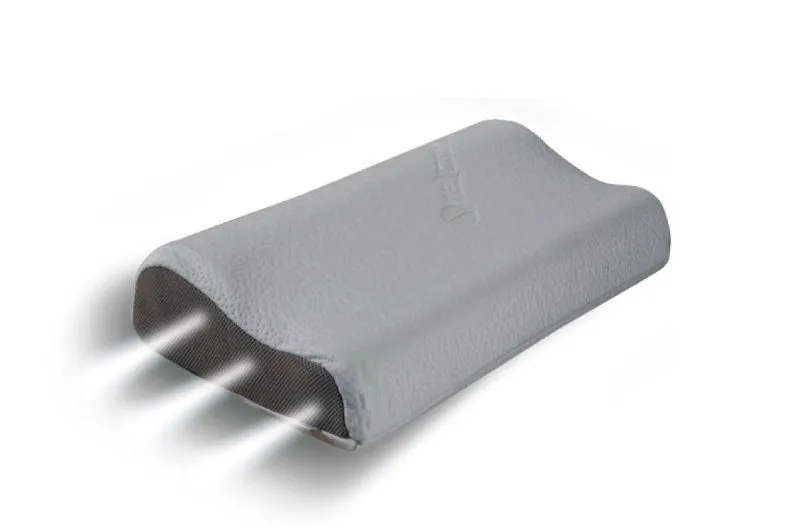 Cuscino ergonomico piccolo in memory foam | Supporto cervicale anatomico | Bianco elegante | 8 / 11 x 31 x 50 cm