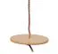 Altalena rotonda in legno per bambini | Seduta tonda Ø 30 cm | Corda regolabile fino a 180 cm | Conforme EN 71