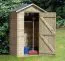 Mobile da giardino Salvador con pavimento e copertura - Dimensioni: 80 x 127 x 214 cm (L x P x A)