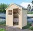 Casetta da giardino prefabbricata Münster 01 incl. pavimento, legno grezzo - spessore 19 mm, SU: 1,5 m²