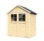 Casetta da giardino prefabbricata Münster 01 incl. pavimento, legno grezzo - spessore 19 mm, SU: 1,5 m²