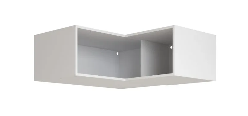 Modulo per armadio angolare "Aarwangen", bianco, cornice dx, 108,5 x 55 x 38,5 cm
