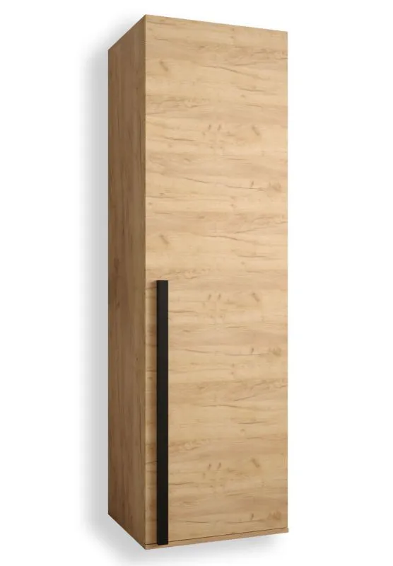 Armadio Tödi 02 rovere | 184 x 50 x 42 cm | 2 scomparti | Barra appendiabiti